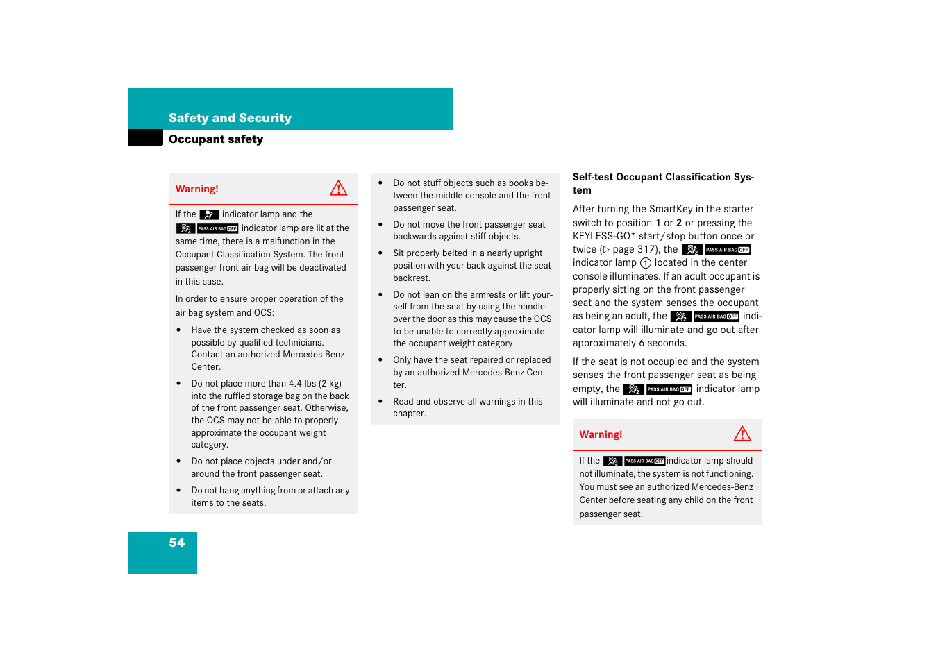 Mercedes-Benz S-Class 2007 User Manual | Page 55 / 705