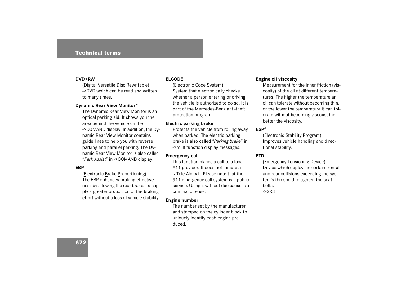 Mercedes-Benz S-Class 2007 User Manual | Page 673 / 705