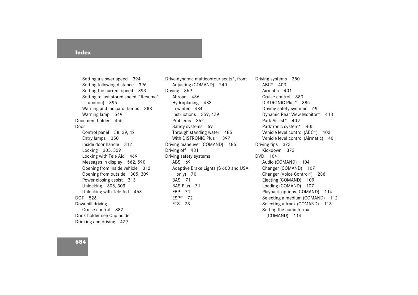 Mercedes-Benz S-Class 2007 User Manual | Page 685 / 705