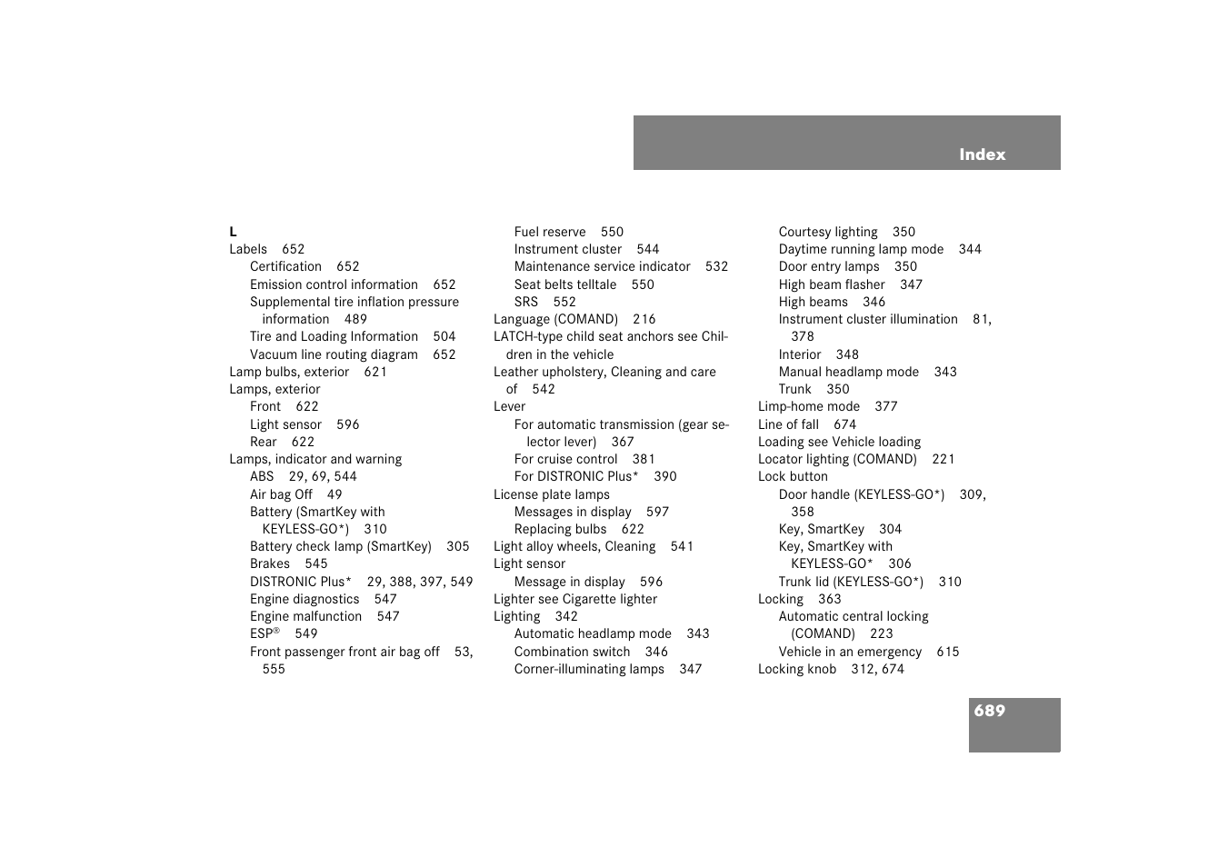 Mercedes-Benz S-Class 2007 User Manual | Page 690 / 705