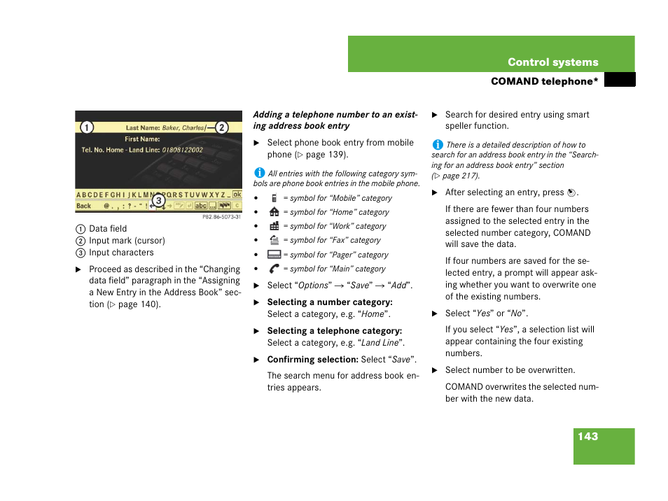 143 control systems | Mercedes-Benz CL-Class 2007 User Manual | Page 144 / 723