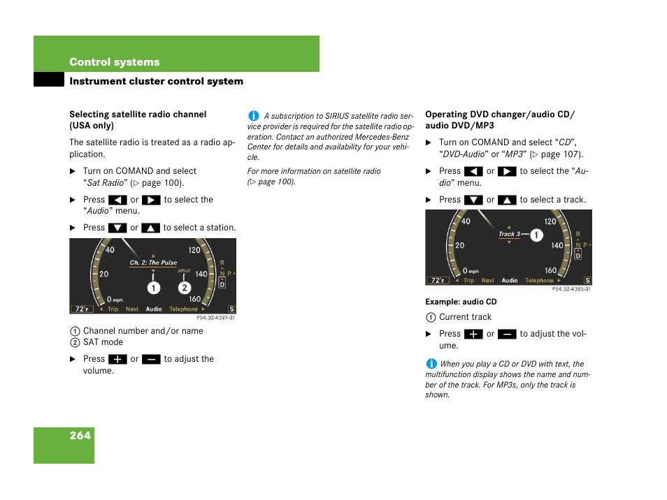 Mercedes-Benz CL-Class 2007 User Manual | Page 265 / 723