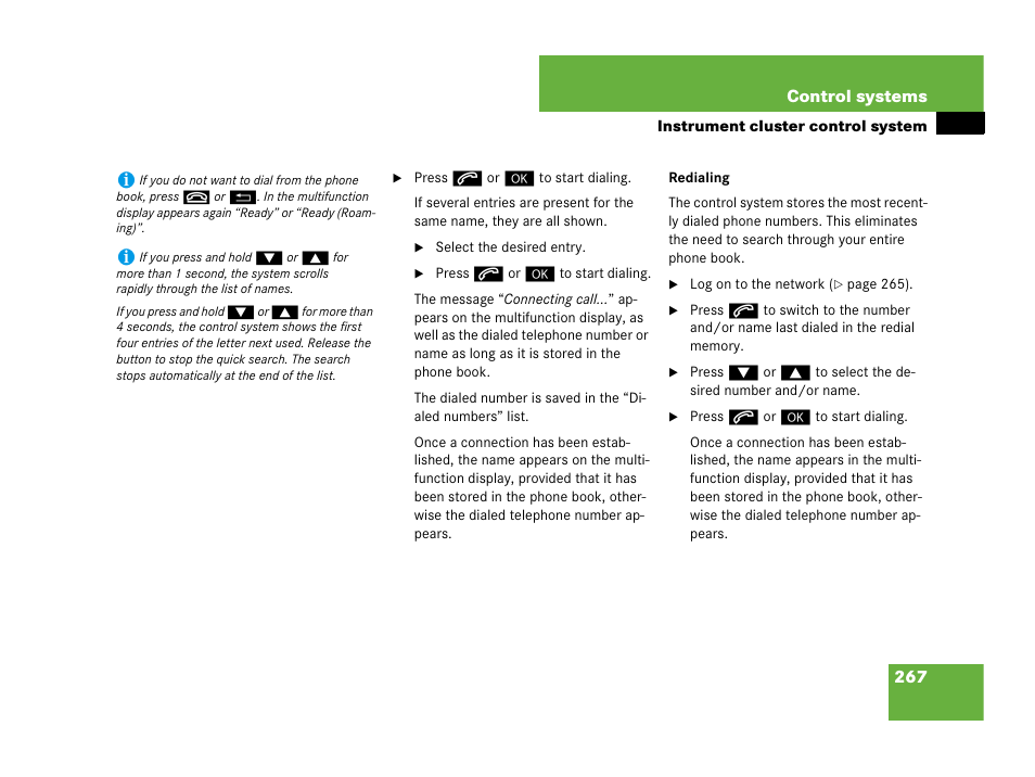 Mercedes-Benz CL-Class 2007 User Manual | Page 268 / 723