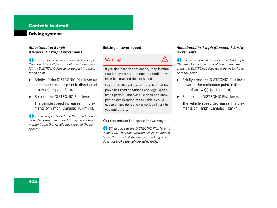 Mercedes-Benz CL-Class 2007 User Manual | Page 423 / 723