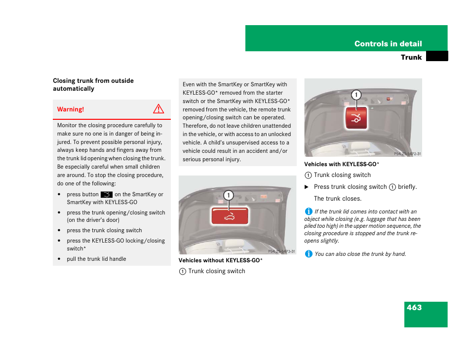 Mercedes-Benz CL-Class 2007 User Manual | Page 464 / 723