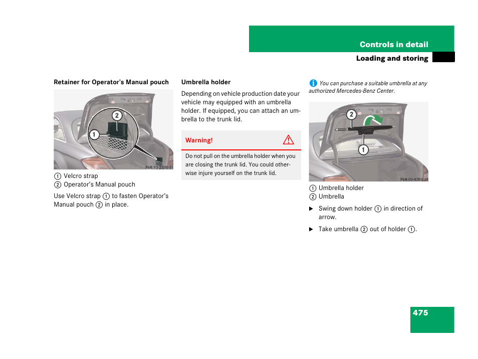 Mercedes-Benz CL-Class 2007 User Manual | Page 476 / 723
