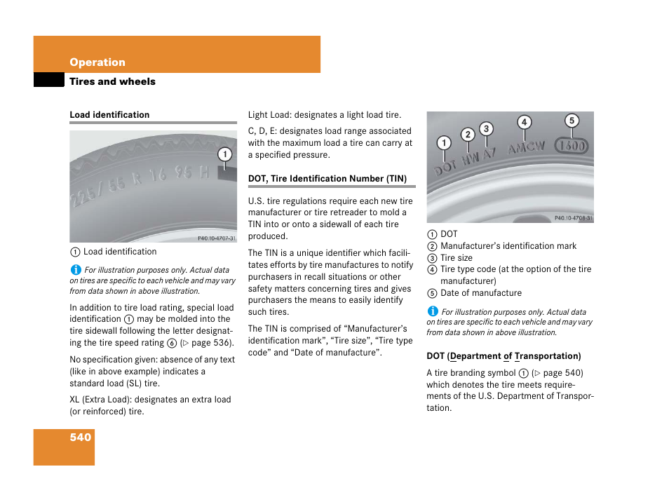 Load identification, See “load identification | Mercedes-Benz CL-Class 2007 User Manual | Page 543 / 723