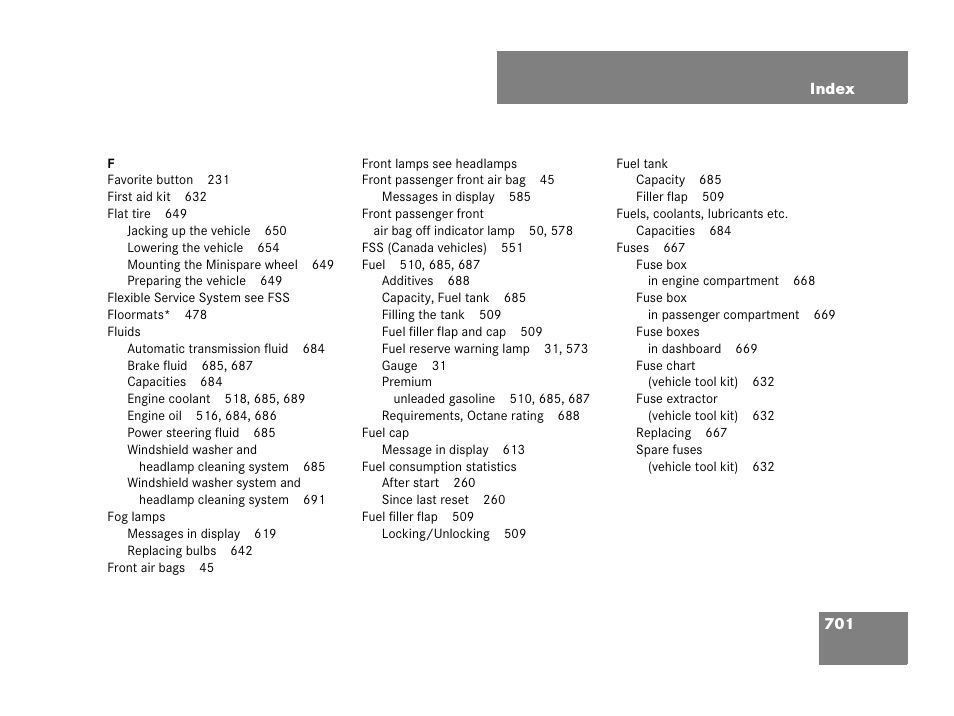 Mercedes-Benz CL-Class 2007 User Manual | Page 704 / 723
