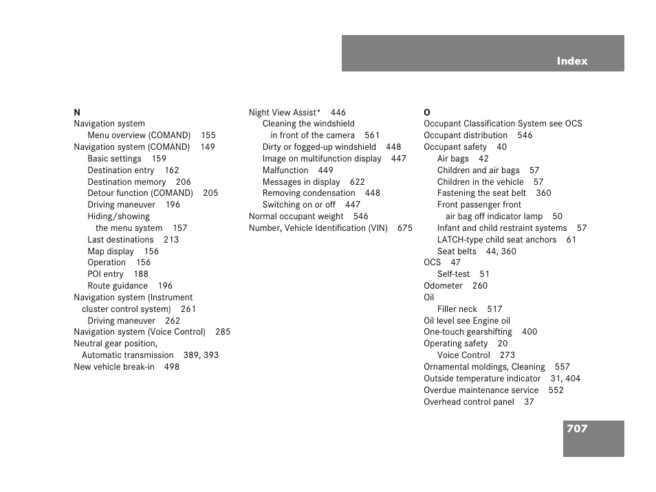 Mercedes-Benz CL-Class 2007 User Manual | Page 710 / 723