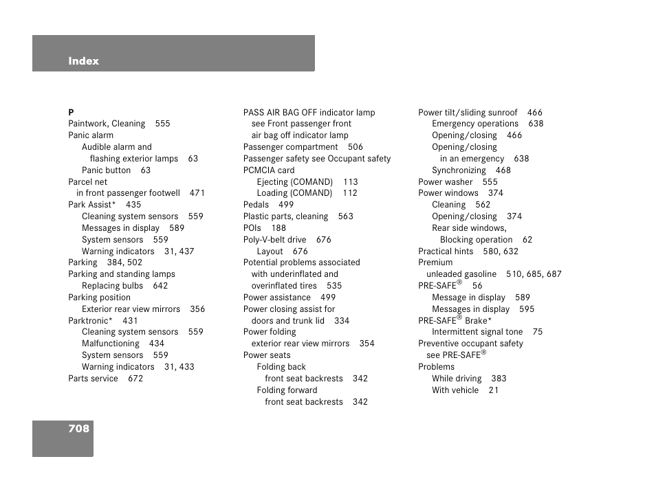 Mercedes-Benz CL-Class 2007 User Manual | Page 711 / 723
