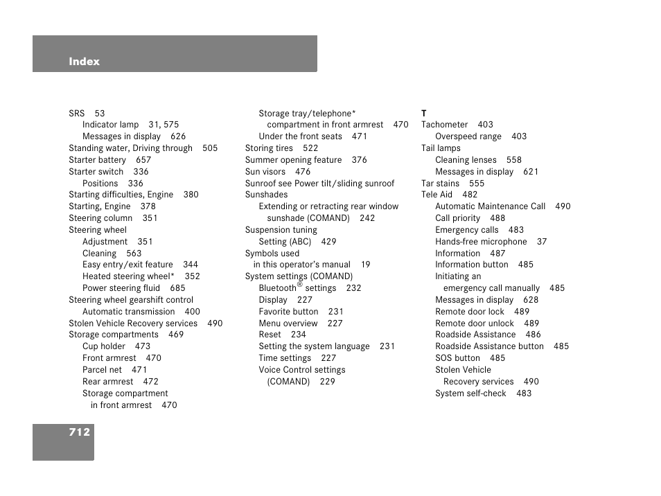 Mercedes-Benz CL-Class 2007 User Manual | Page 715 / 723