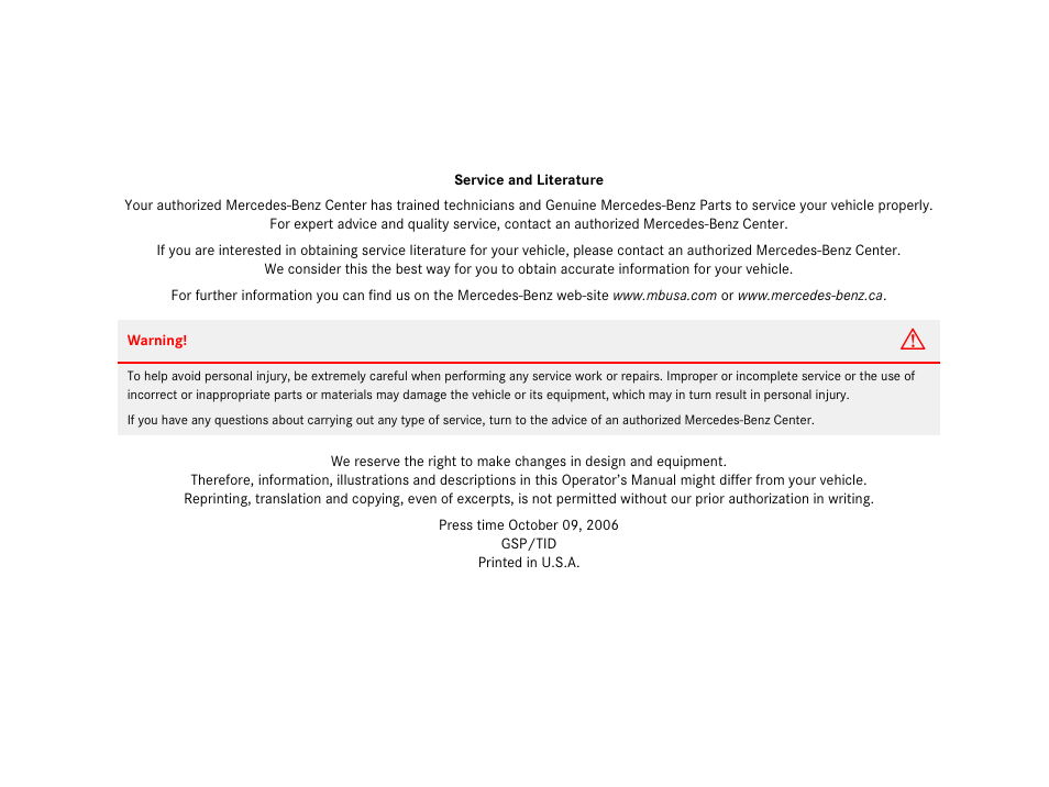 Mercedes-Benz CL-Class 2007 User Manual | Page 722 / 723