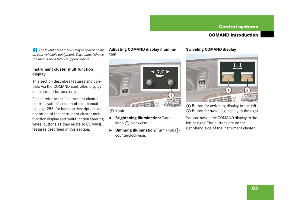 Mercedes-Benz CL-Class 2007 User Manual | Page 84 / 723