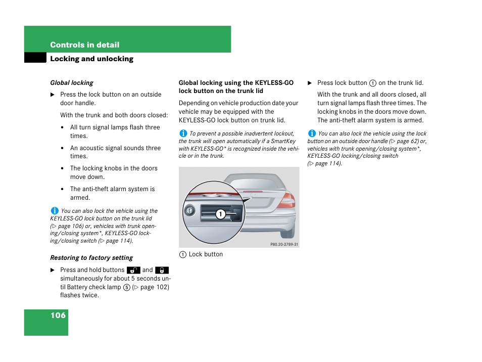 Mercedes-Benz CLK-Class 2007 Owners Manual User Manual | Page 107 / 505