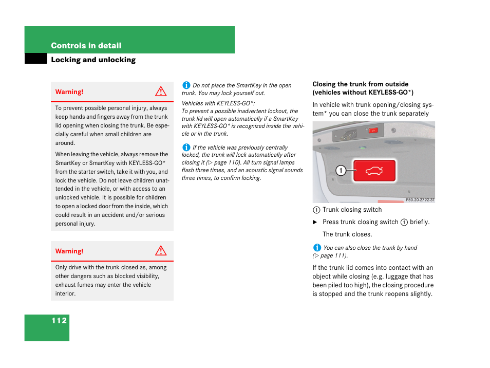 Mercedes-Benz CLK-Class 2007 Owners Manual User Manual | Page 113 / 505