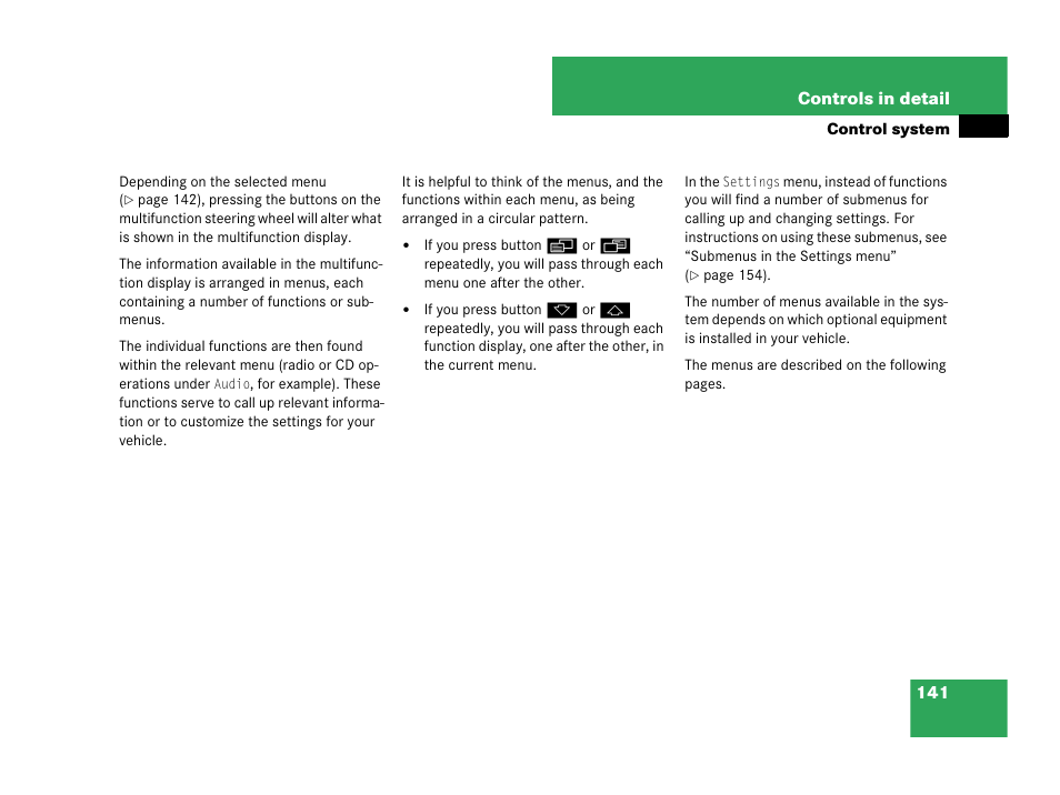 Mercedes-Benz CLK-Class 2007 Owners Manual User Manual | Page 142 / 505