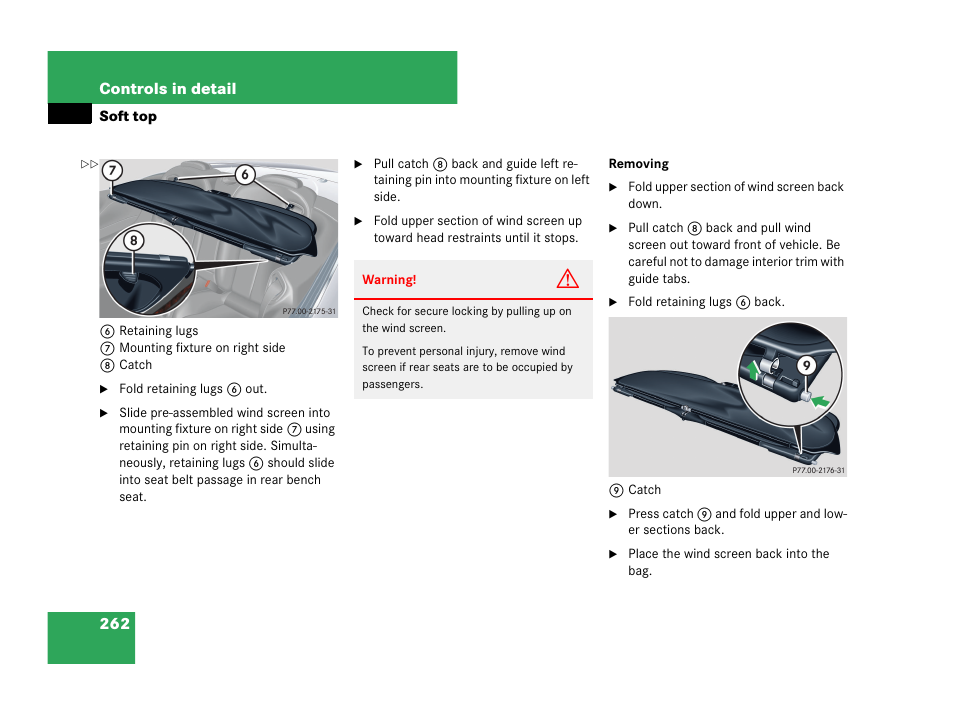 Mercedes-Benz CLK-Class 2007 Owners Manual User Manual | Page 263 / 505