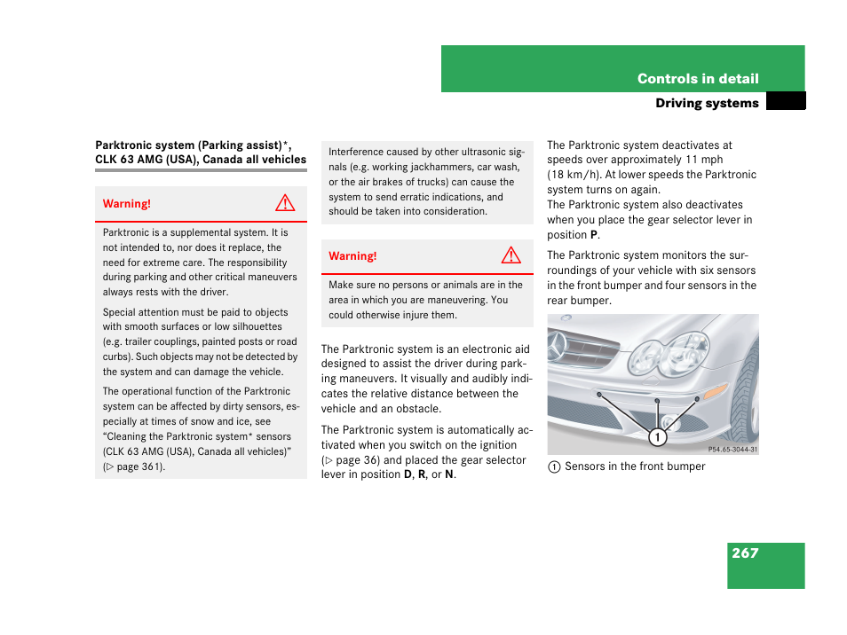 Mercedes-Benz CLK-Class 2007 Owners Manual User Manual | Page 268 / 505