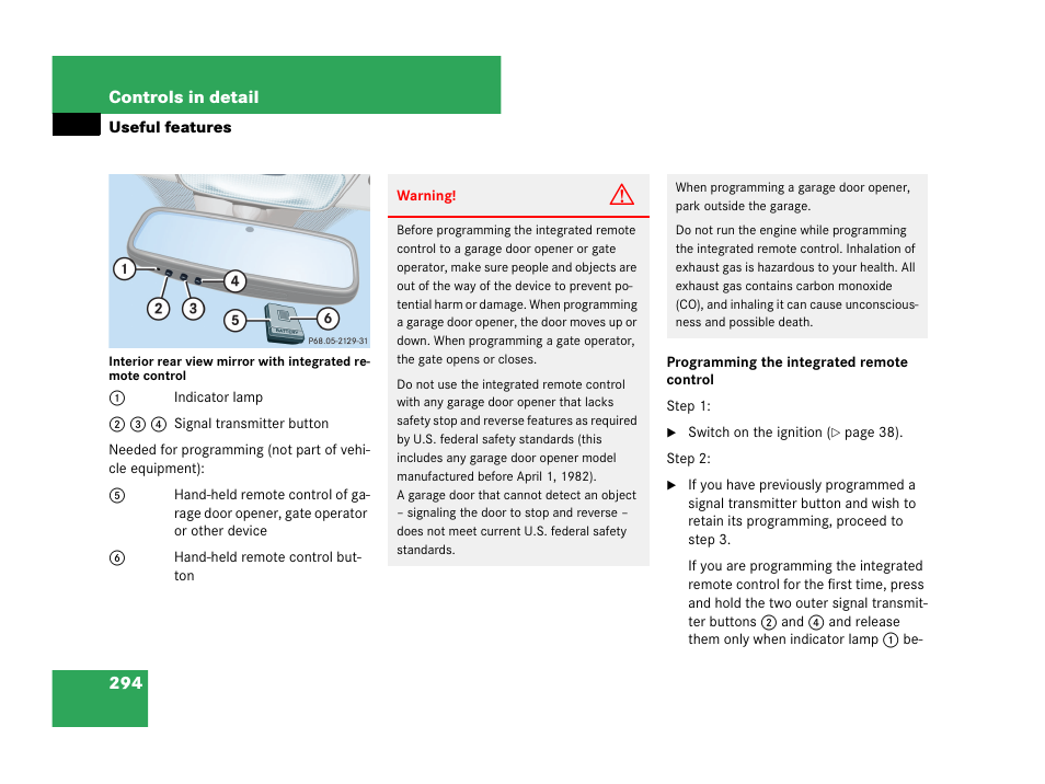 Mercedes-Benz CLK-Class 2007 Owners Manual User Manual | Page 295 / 505