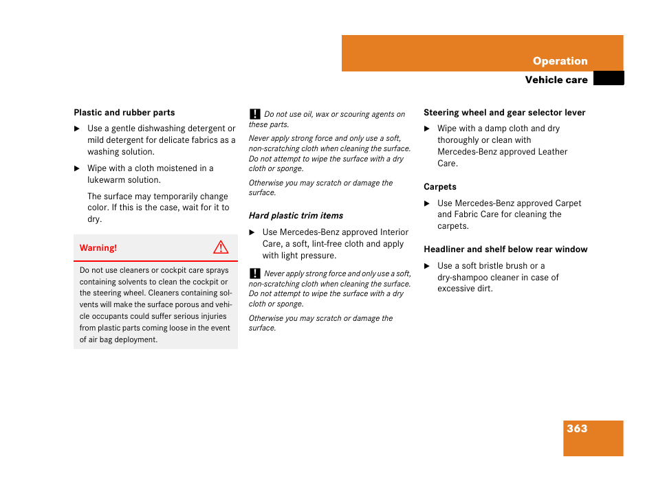 Mercedes-Benz CLK-Class 2007 Owners Manual User Manual | Page 364 / 505