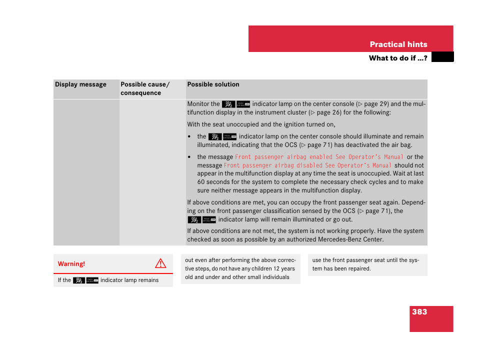 Mercedes-Benz CLK-Class 2007 Owners Manual User Manual | Page 384 / 505