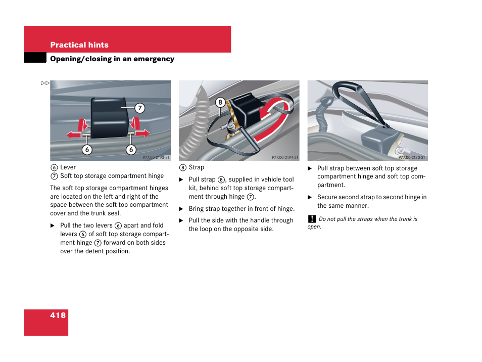 Mercedes-Benz CLK-Class 2007 Owners Manual User Manual | Page 419 / 505