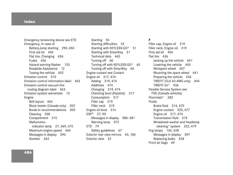 Mercedes-Benz CLK-Class 2007 Owners Manual User Manual | Page 487 / 505