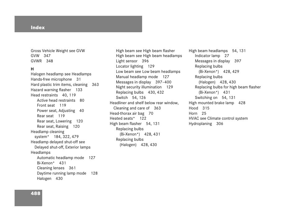 Mercedes-Benz CLK-Class 2007 Owners Manual User Manual | Page 489 / 505