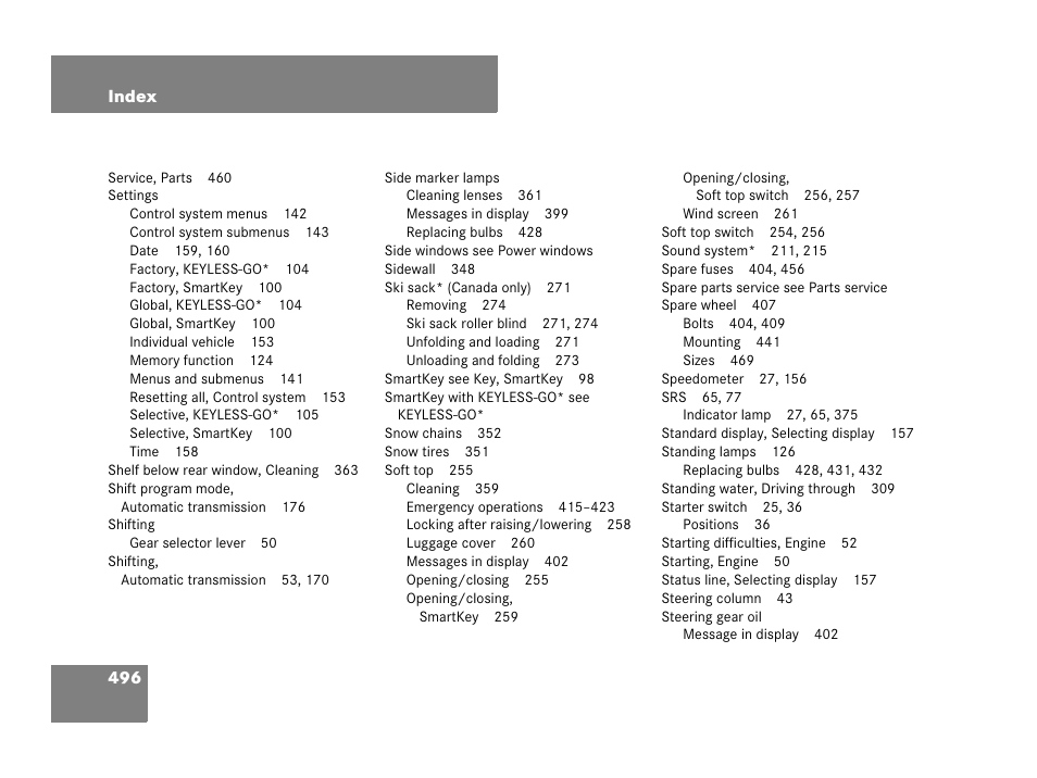 Mercedes-Benz CLK-Class 2007 Owners Manual User Manual | Page 497 / 505