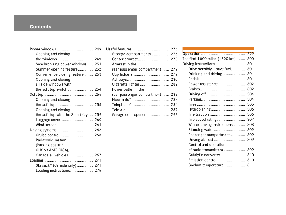 Mercedes-Benz CLK-Class 2007 Owners Manual User Manual | Page 7 / 505