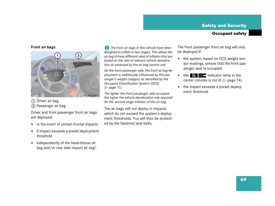 Mercedes-Benz CLK-Class 2007 Owners Manual User Manual | Page 70 / 505