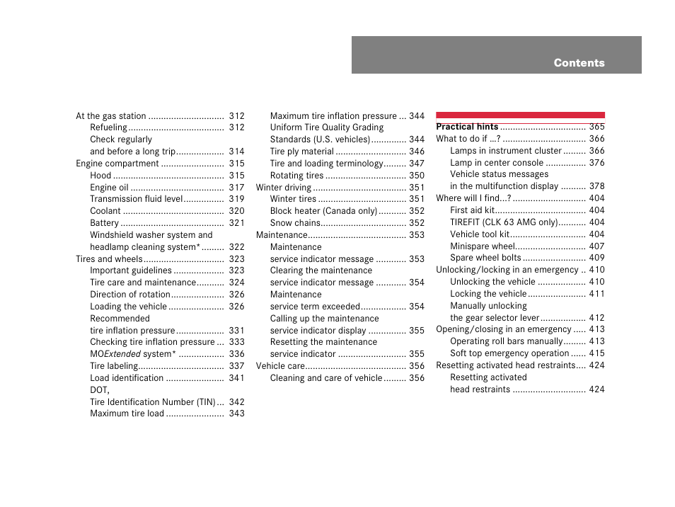 Mercedes-Benz CLK-Class 2007 Owners Manual User Manual | Page 8 / 505