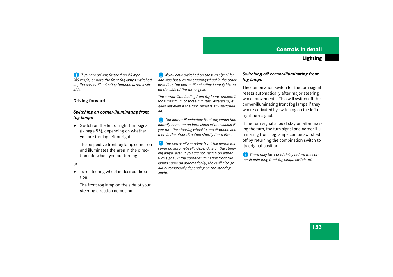 Mercedes-Benz CLS-Class 2007 Owners Manual User Manual | Page 134 / 481