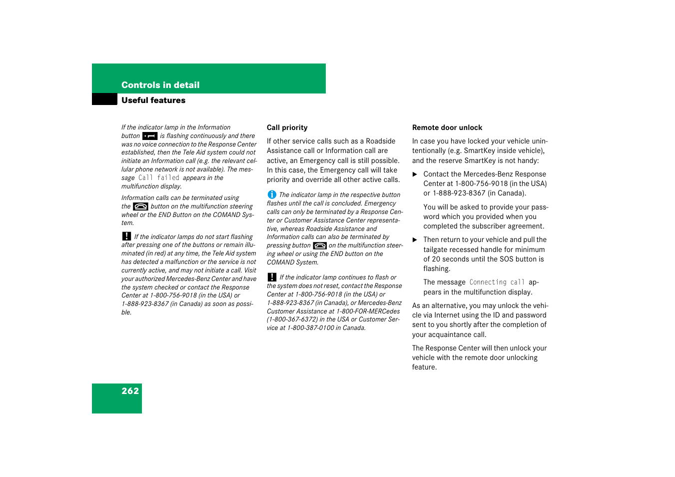 Mercedes-Benz CLS-Class 2007 Owners Manual User Manual | Page 263 / 481