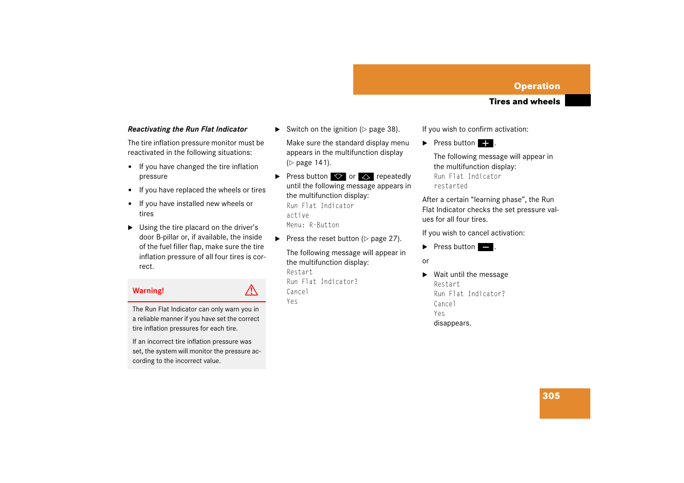 Mercedes-Benz CLS-Class 2007 Owners Manual User Manual | Page 306 / 481