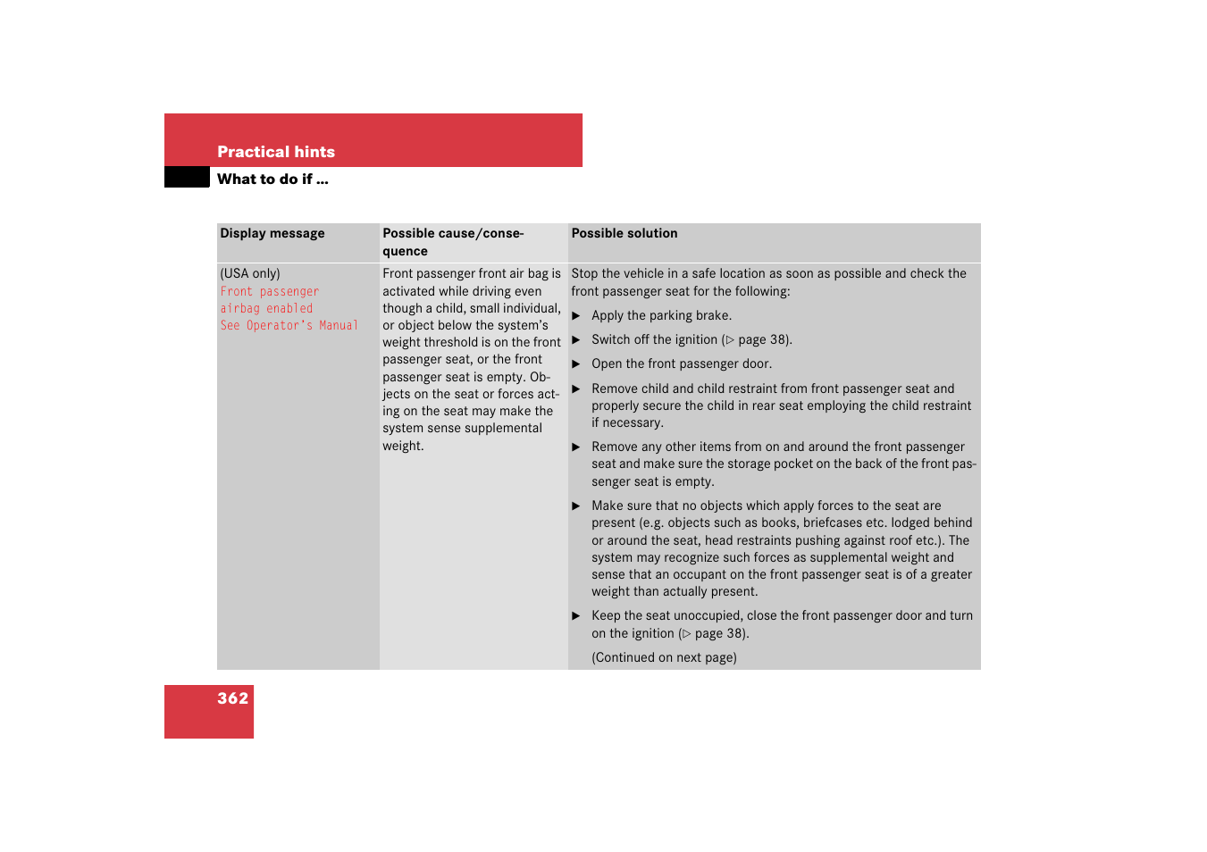 Mercedes-Benz CLS-Class 2007 Owners Manual User Manual | Page 363 / 481