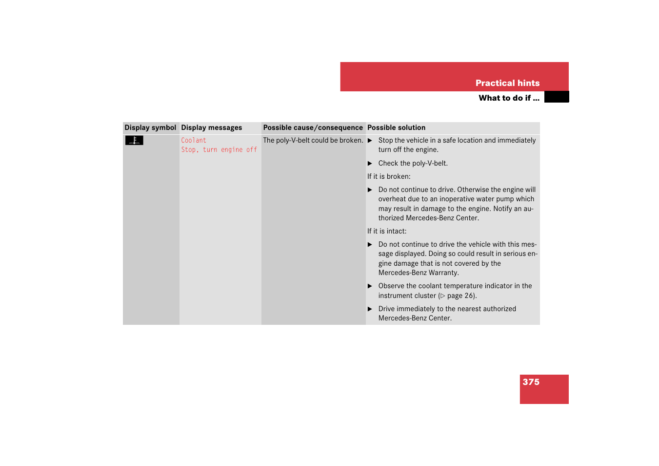 Mercedes-Benz CLS-Class 2007 Owners Manual User Manual | Page 376 / 481