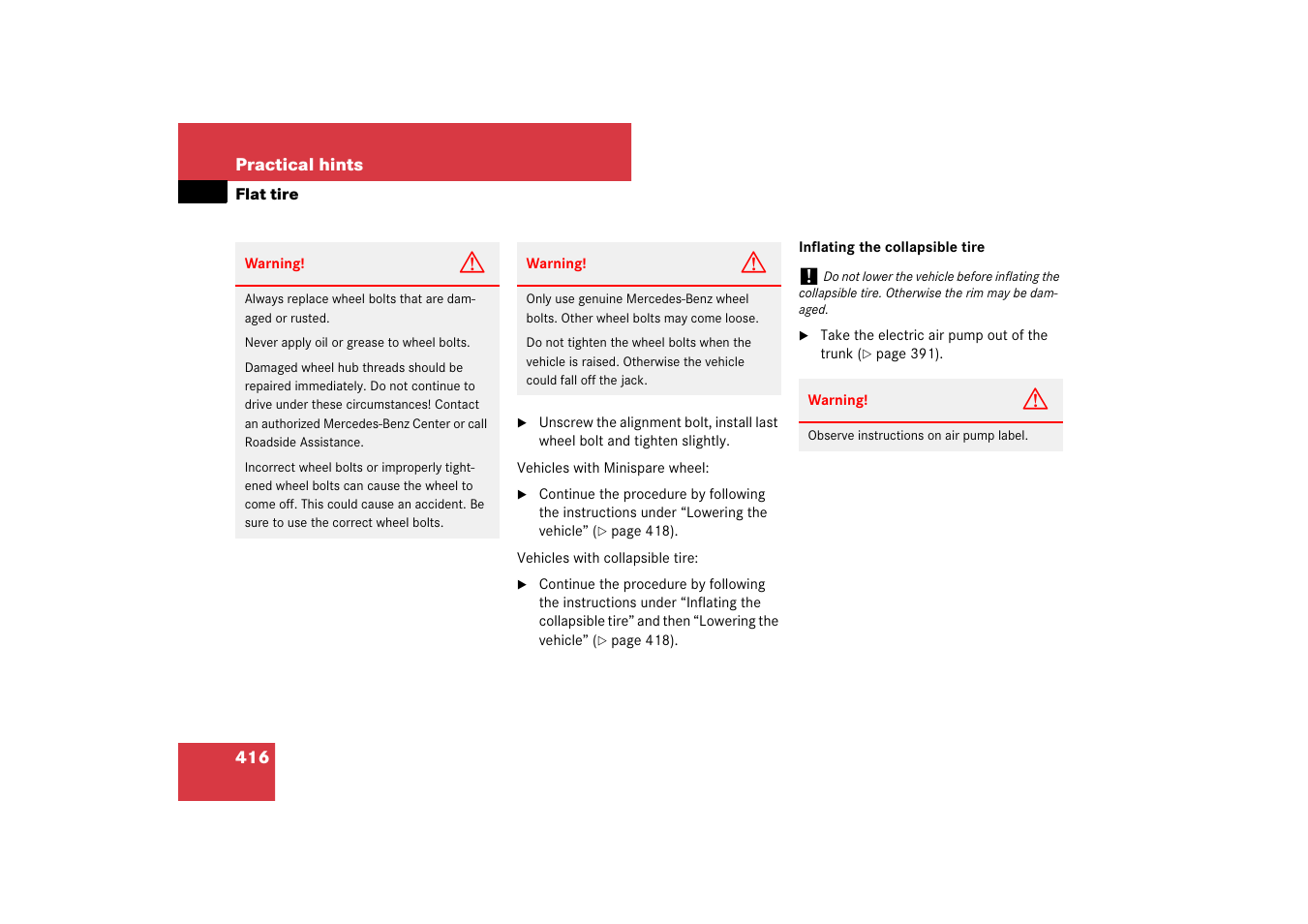 Mercedes-Benz CLS-Class 2007 Owners Manual User Manual | Page 417 / 481