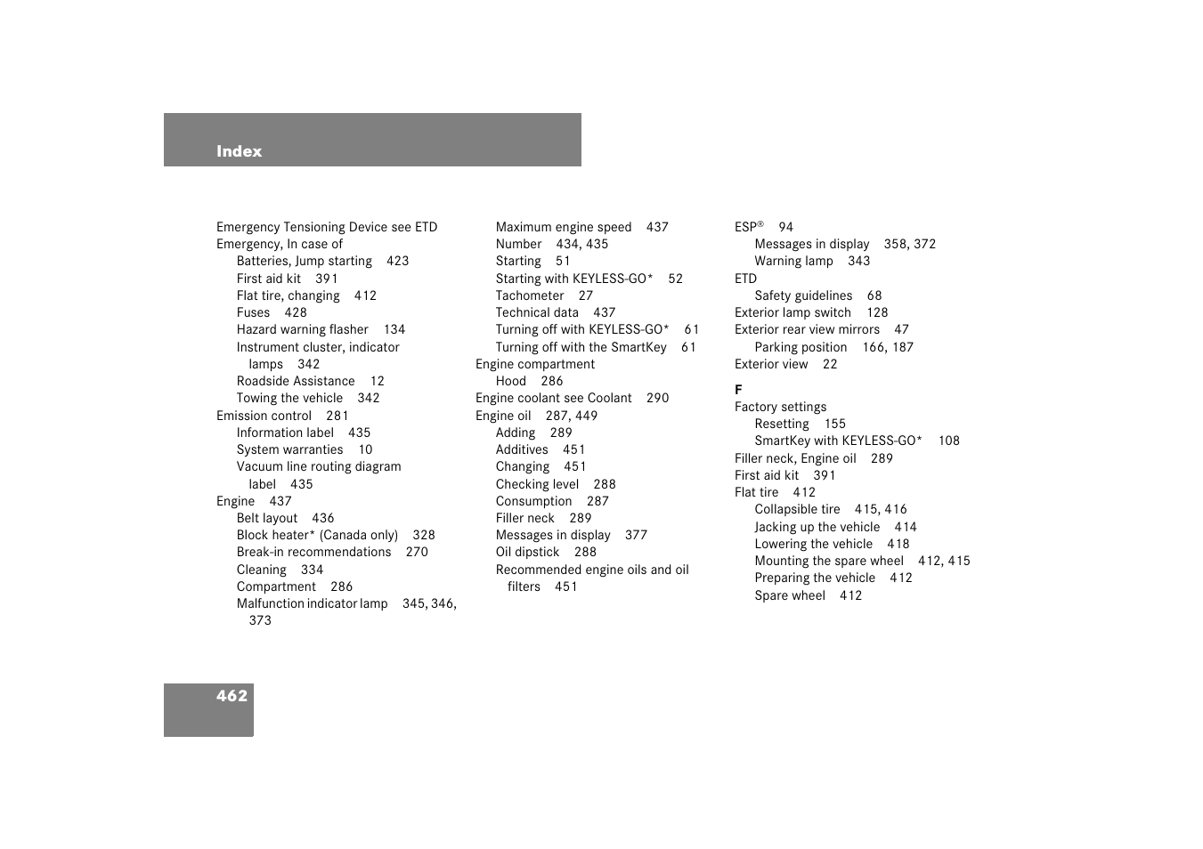 Mercedes-Benz CLS-Class 2007 Owners Manual User Manual | Page 463 / 481