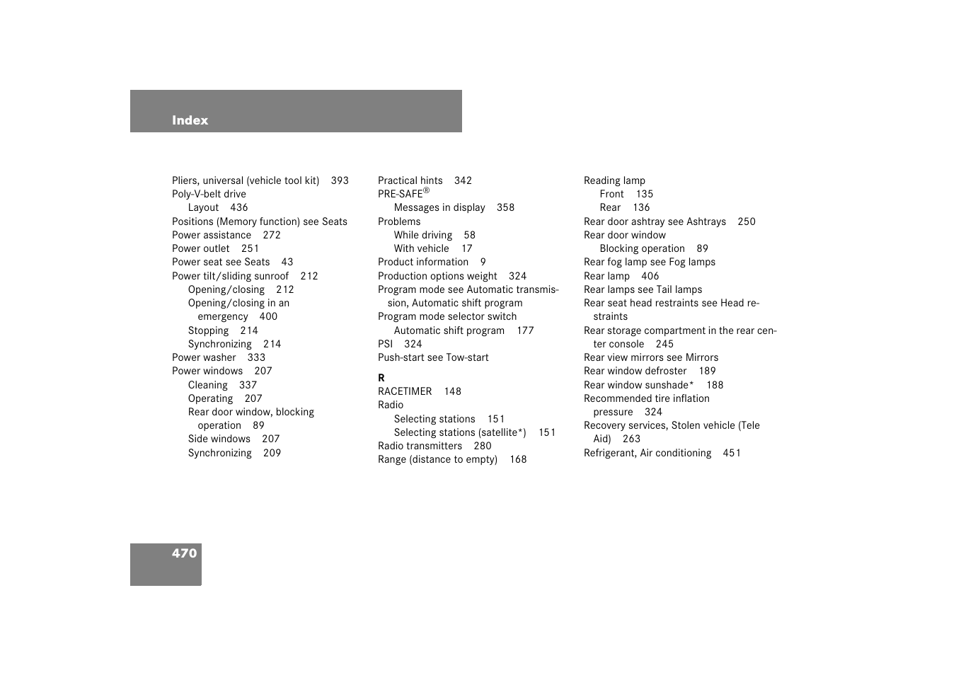 Mercedes-Benz CLS-Class 2007 Owners Manual User Manual | Page 471 / 481