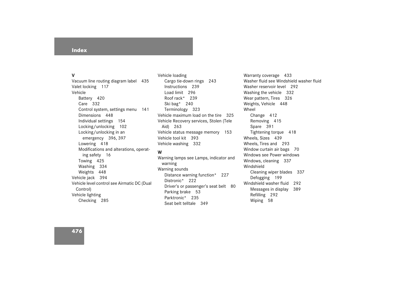 Mercedes-Benz CLS-Class 2007 Owners Manual User Manual | Page 477 / 481