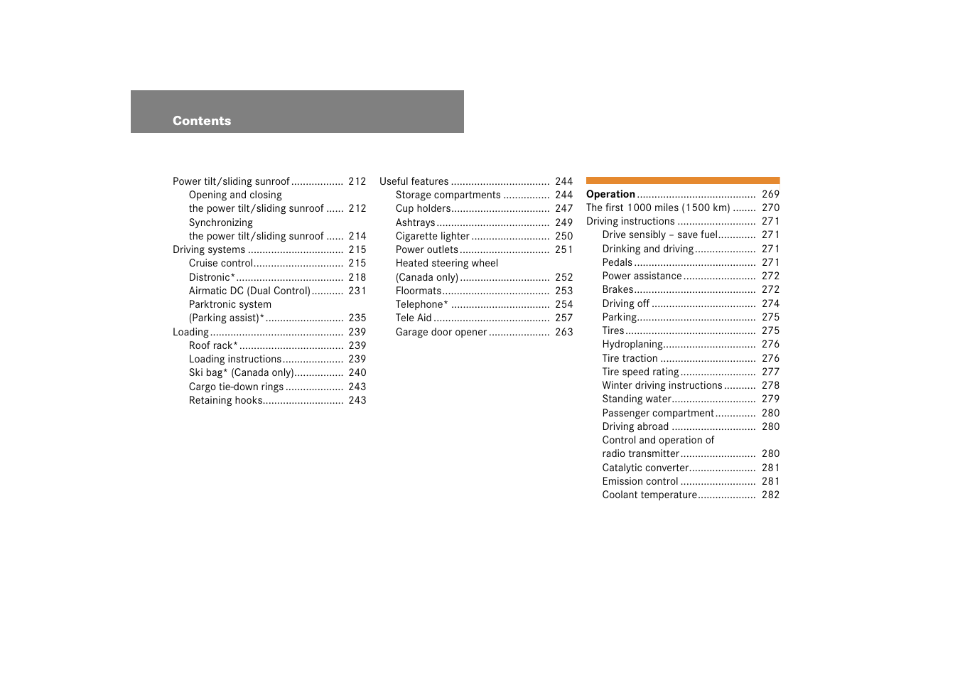 Mercedes-Benz CLS-Class 2007 Owners Manual User Manual | Page 7 / 481