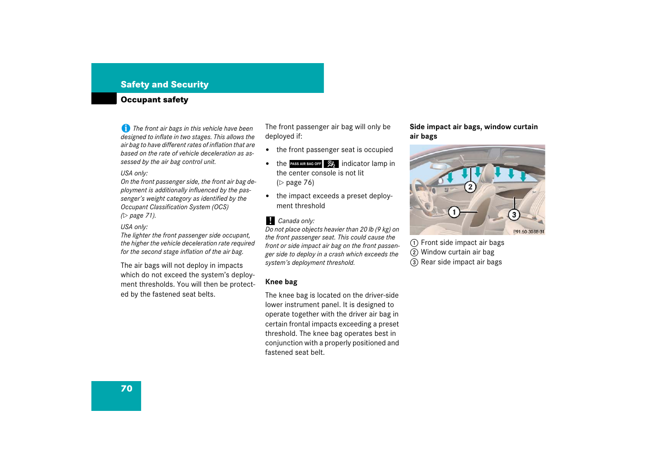 Mercedes-Benz CLS-Class 2007 Owners Manual User Manual | Page 71 / 481