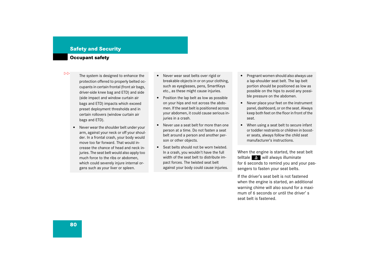 Mercedes-Benz CLS-Class 2007 Owners Manual User Manual | Page 81 / 481