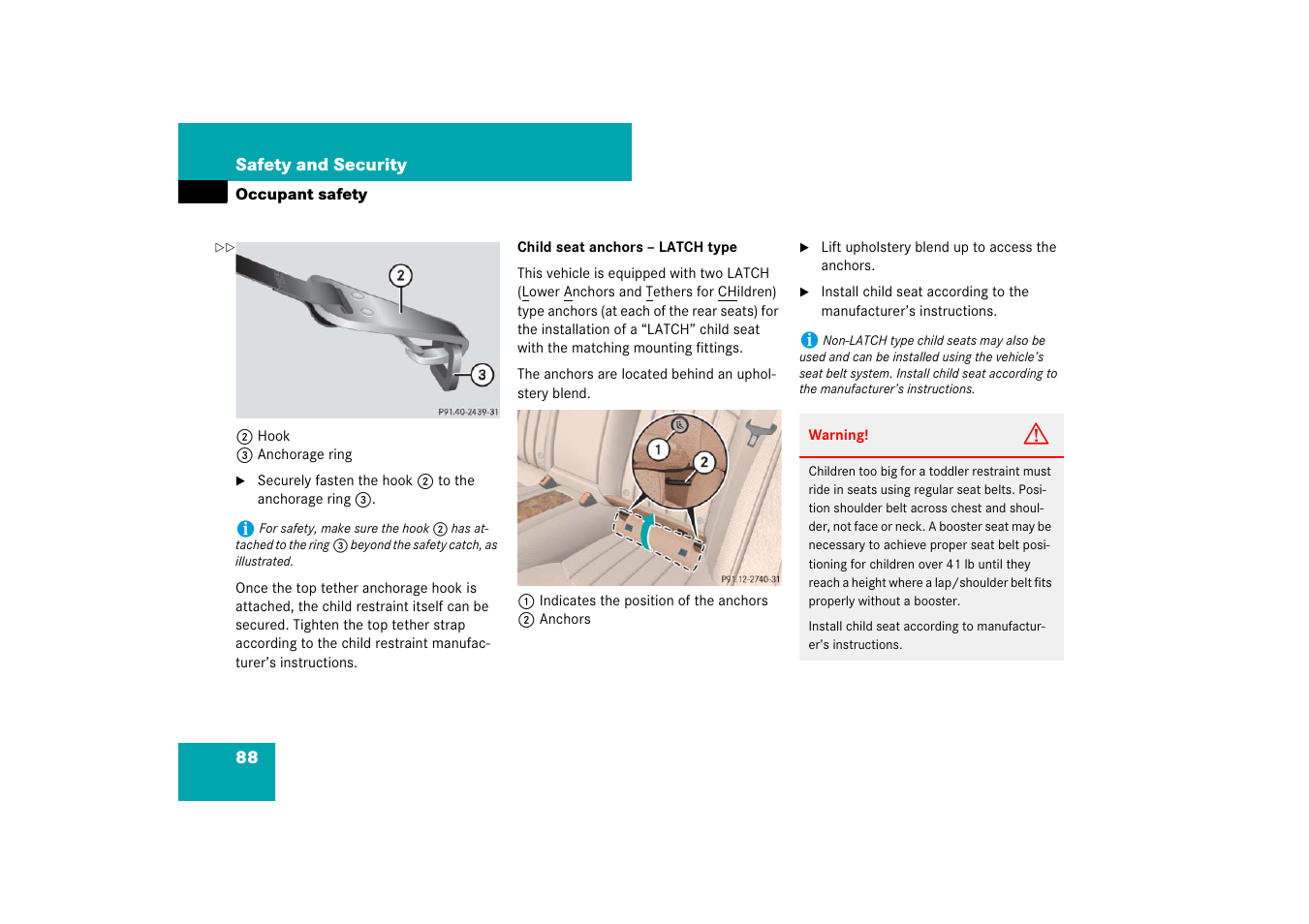 Mercedes-Benz CLS-Class 2007 Owners Manual User Manual | Page 89 / 481