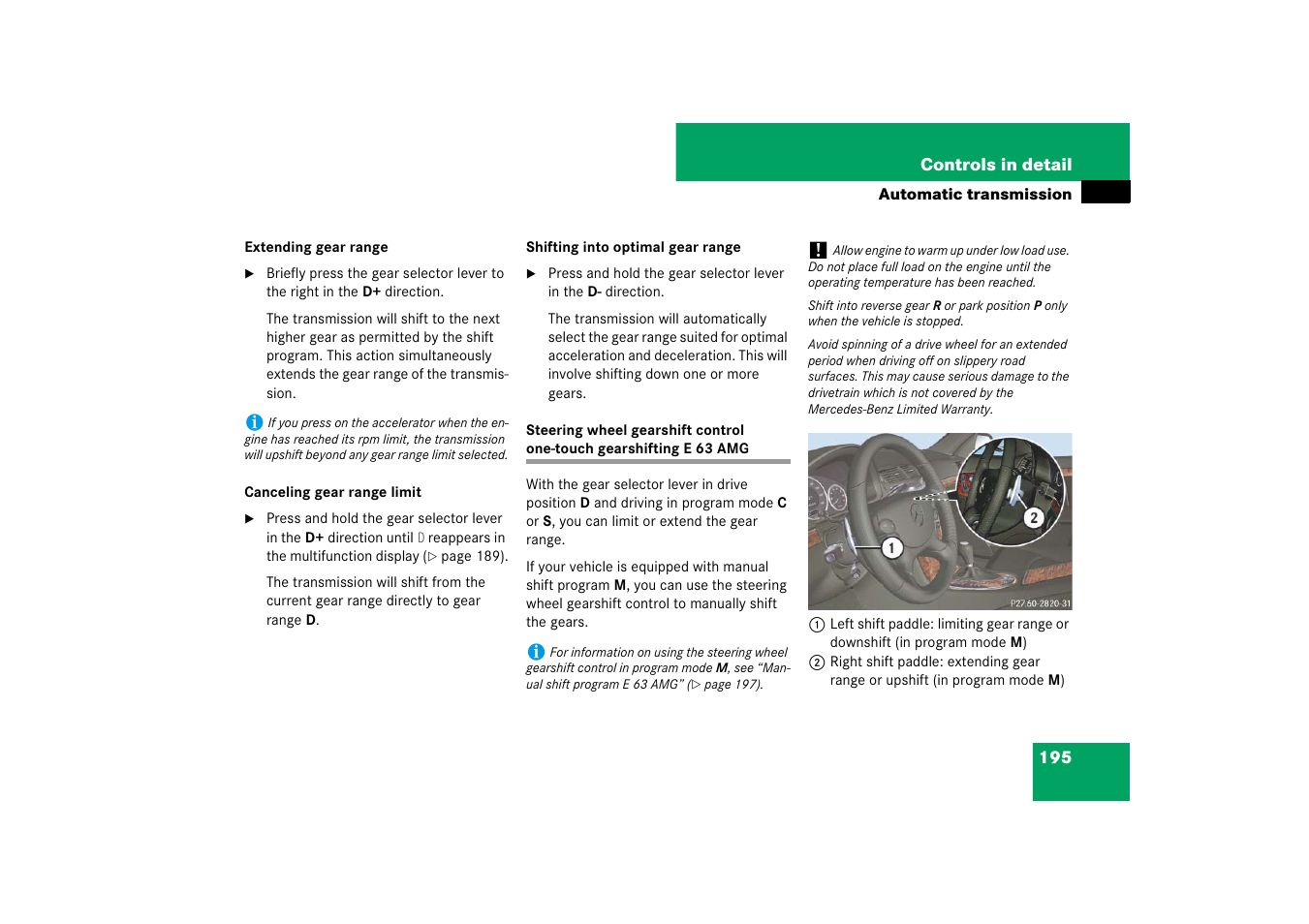 Mercedes-Benz E-Wagon 2007 Owners Manual User Manual | Page 196 / 514