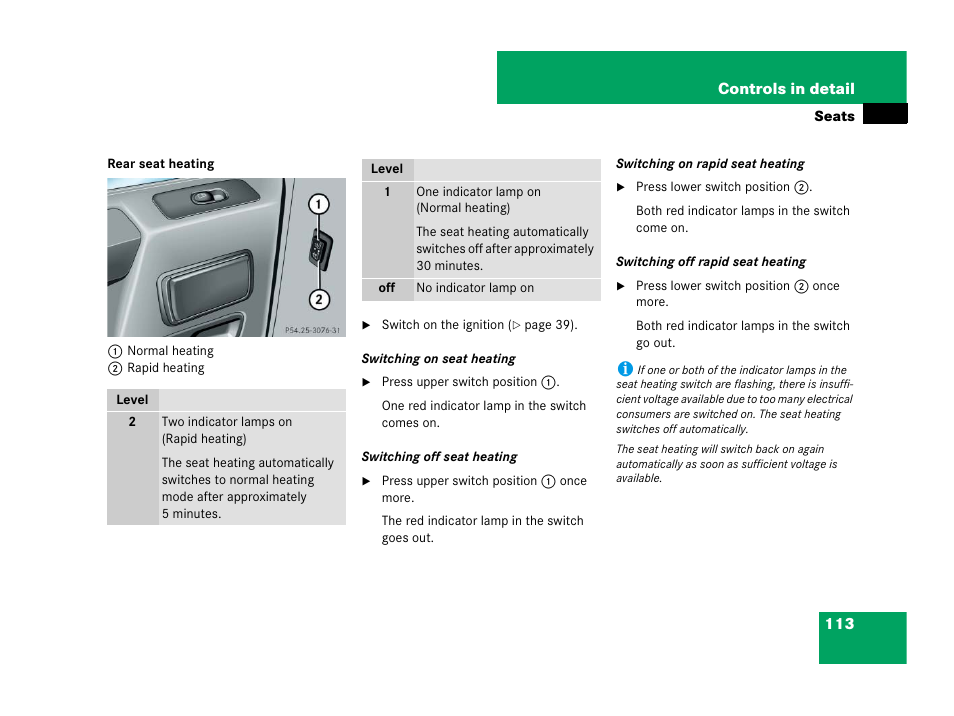 Mercedes-Benz G-Class 2007 Owners Manual User Manual | Page 114 / 457