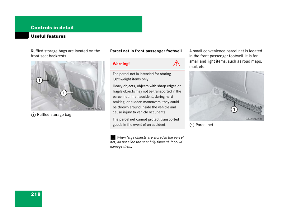 Mercedes-Benz G-Class 2007 Owners Manual User Manual | Page 219 / 457