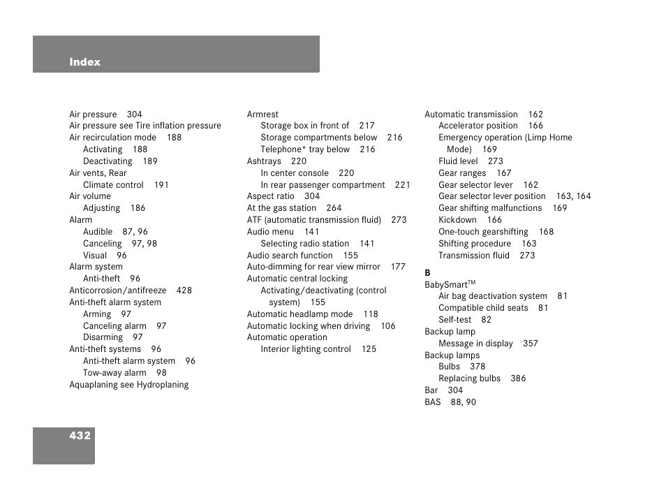 Mercedes-Benz G-Class 2007 Owners Manual User Manual | Page 433 / 457