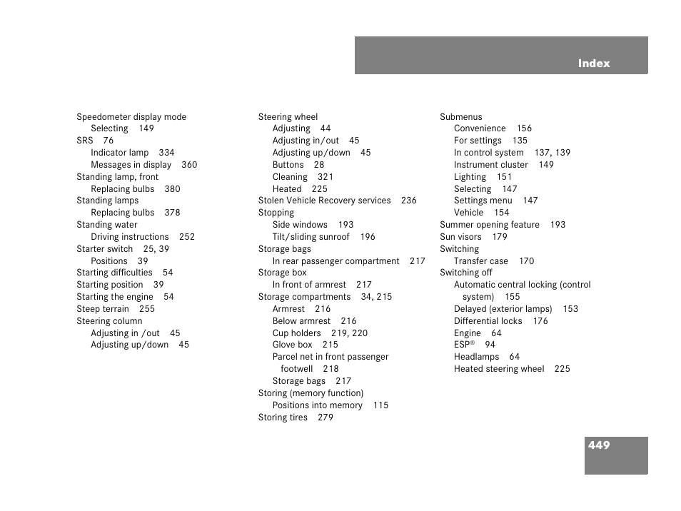 Mercedes-Benz G-Class 2007 Owners Manual User Manual | Page 450 / 457